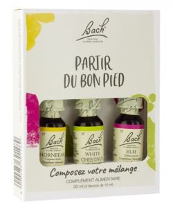 Partir du bon pied - Set de 3 fleurs de Bach, pièce